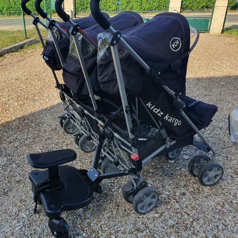 buggy board on double stroller